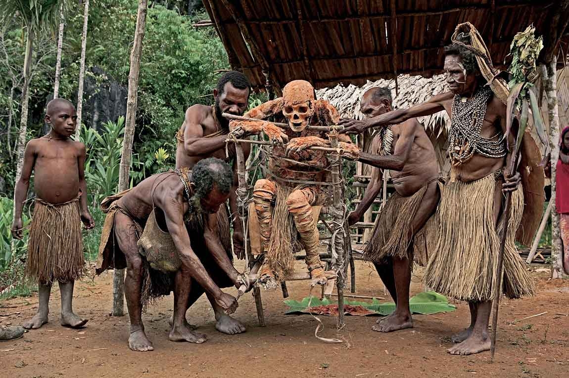 Asmat and Korowai, People of Irian Jaya, inland territories of Papua