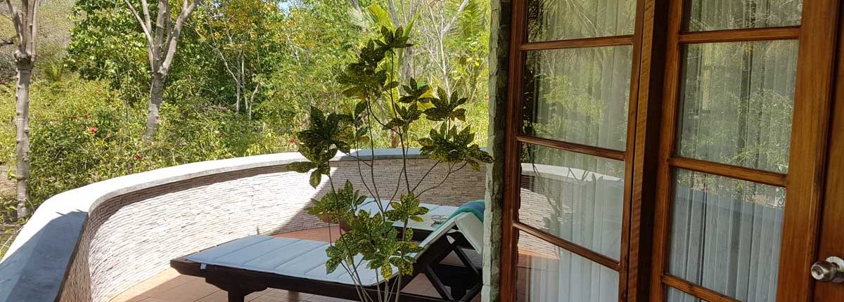 Private terrace at Angel Island Resort, Komodo, Indonesia
