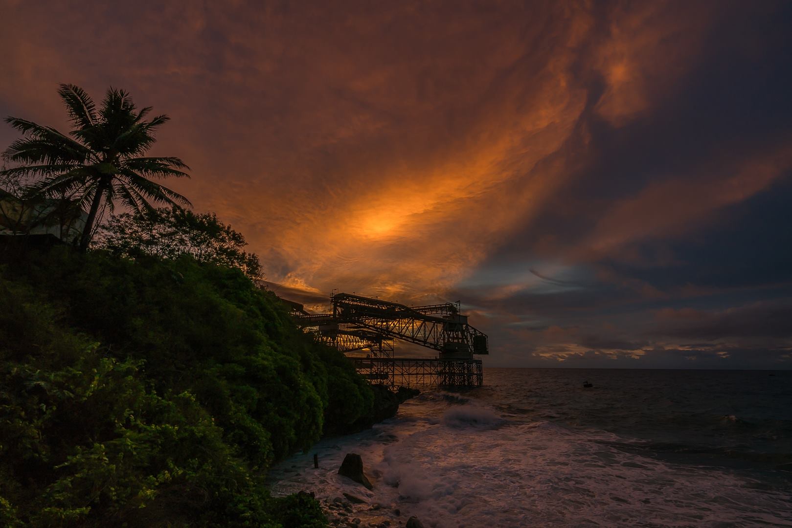 Sunset time at Christmas Island 