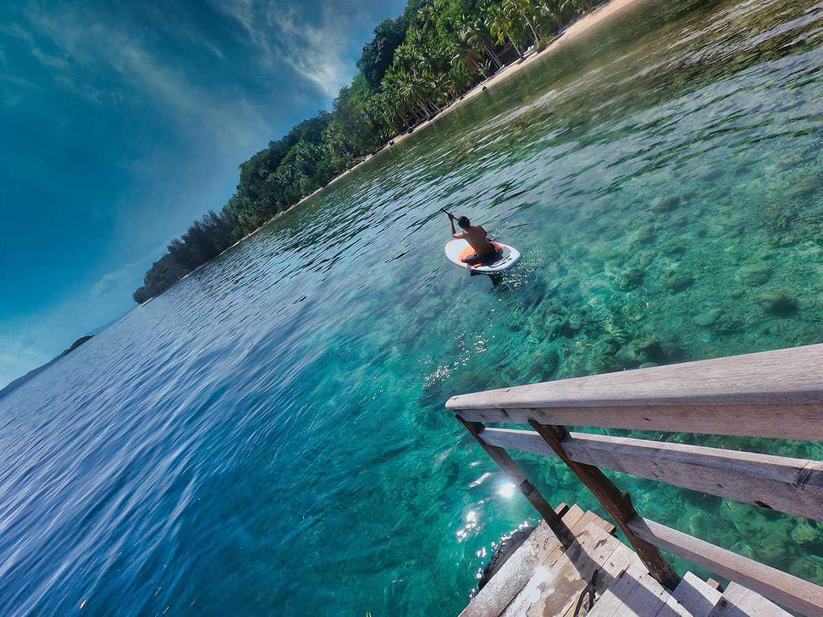 Kayaking at Cove Eco Resort, Raja Ampat