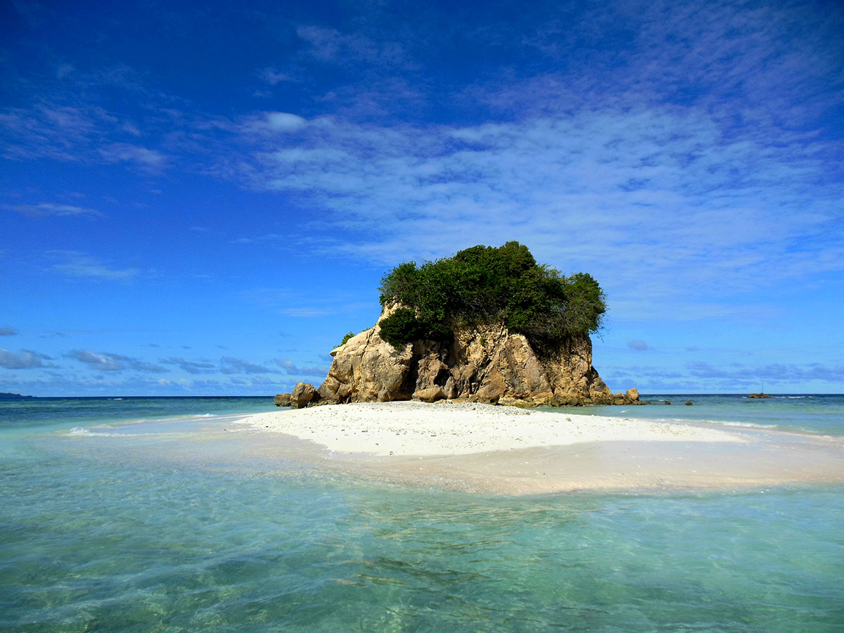 Small island of Yeben at Cove Eco Resort, Raja Ampat