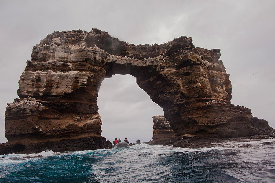 The Arch dive site of Galapagos
