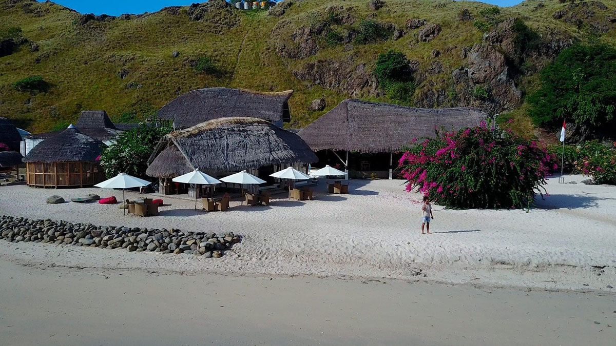 Beach front of Komodo Resort
