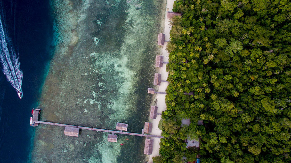 Aerial view of Kri Eco Resort