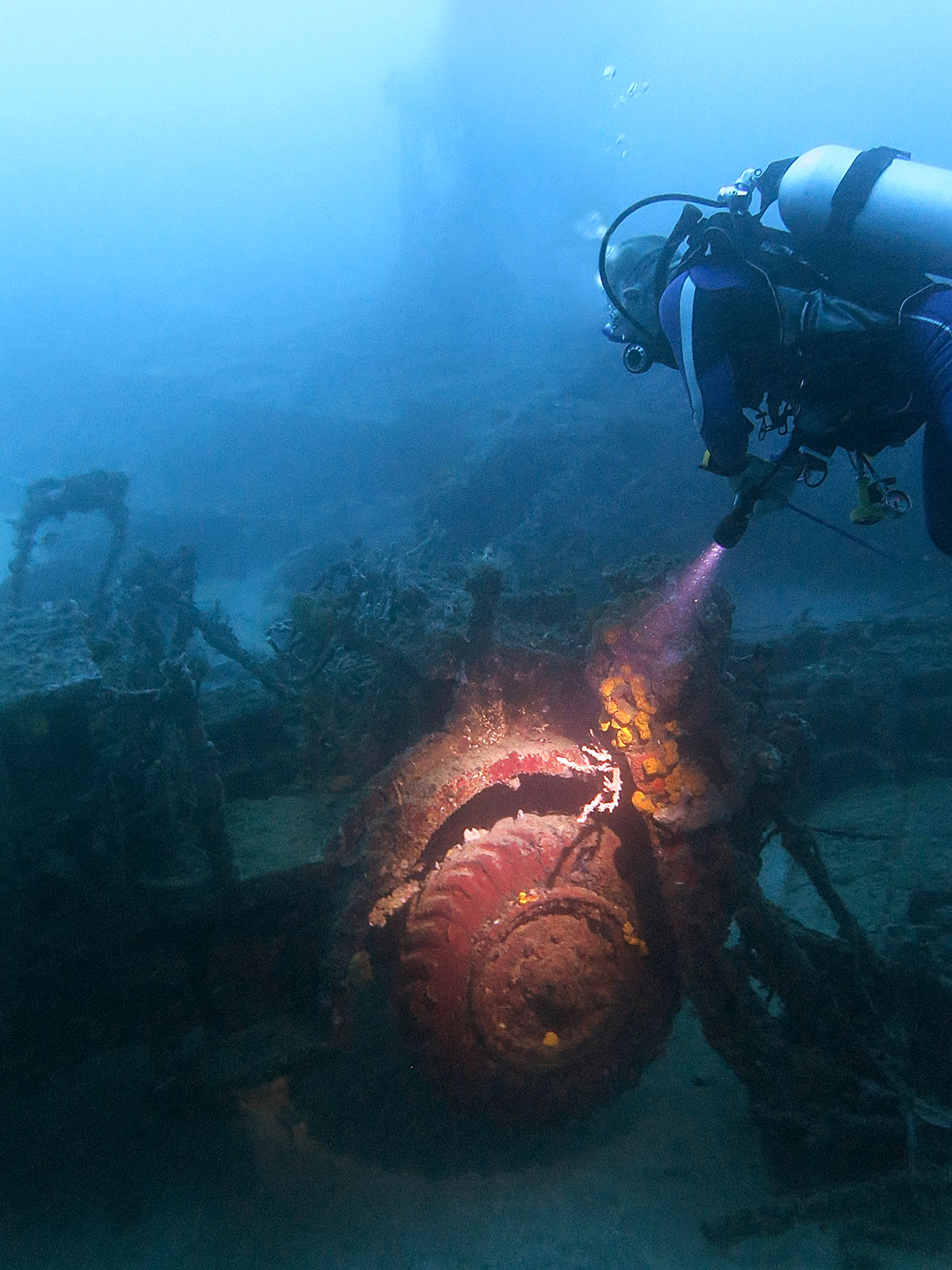 Wreck diving at Metita Resort