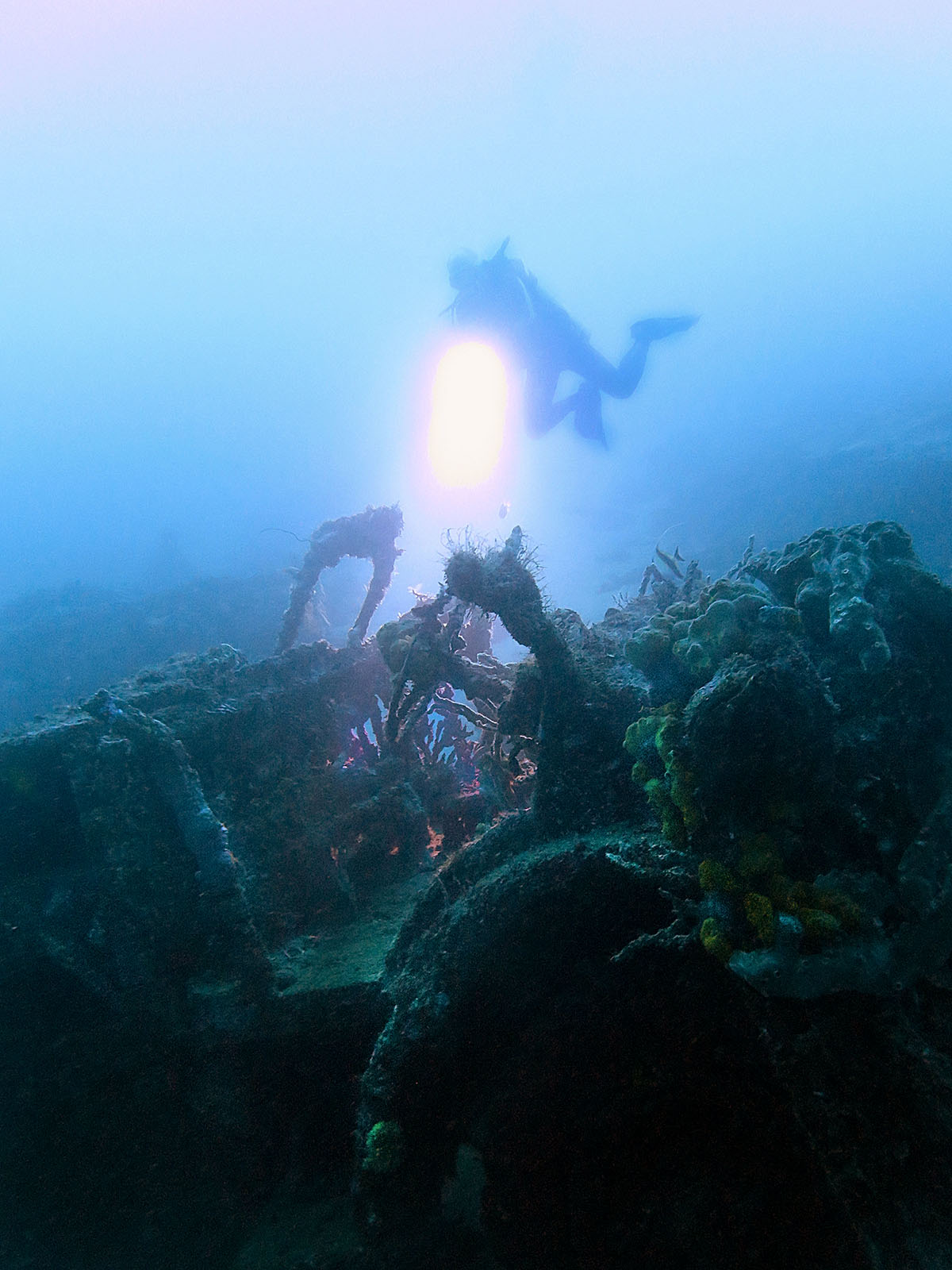 Wreck diving at Metita Resort