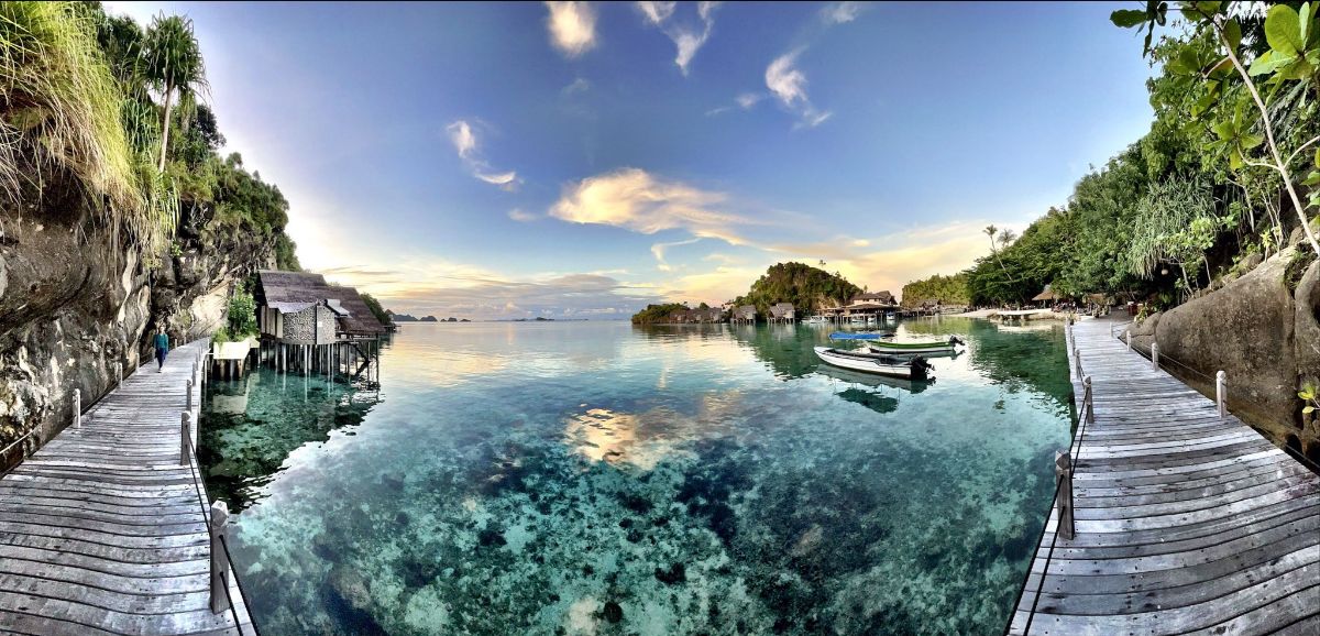 Dawn at Misool Eco Resort