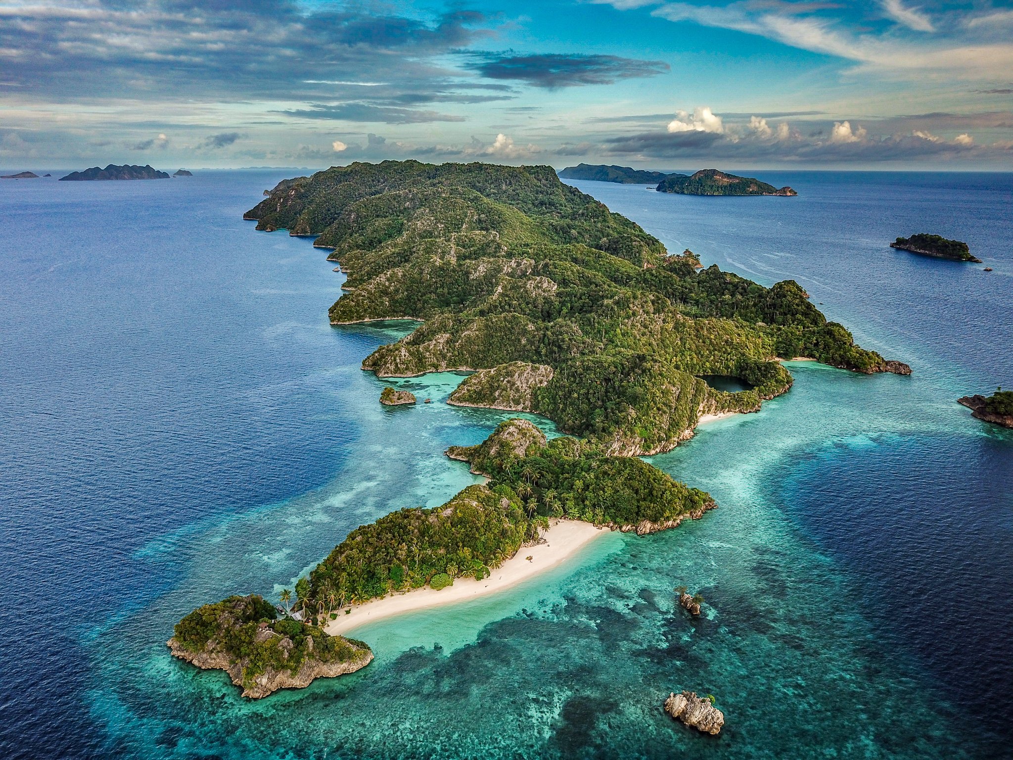 Misool Eco Resort’s aerial view