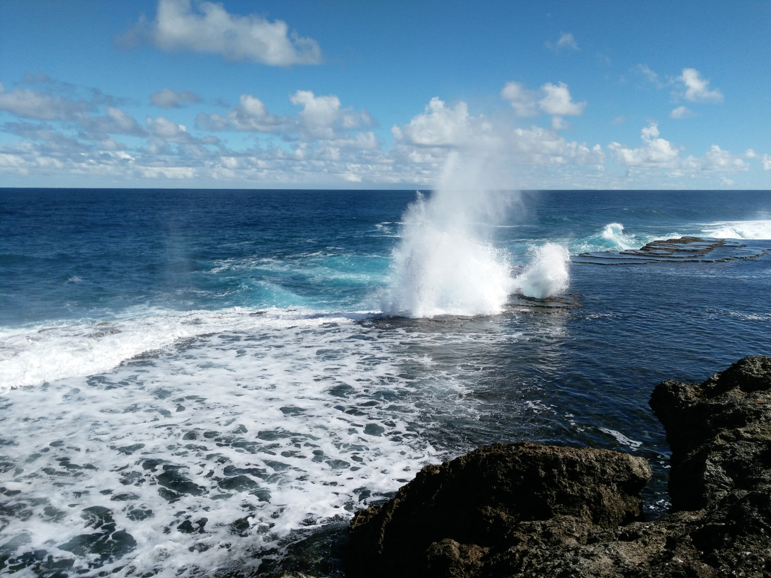 Blowholes excursion in Tonga 