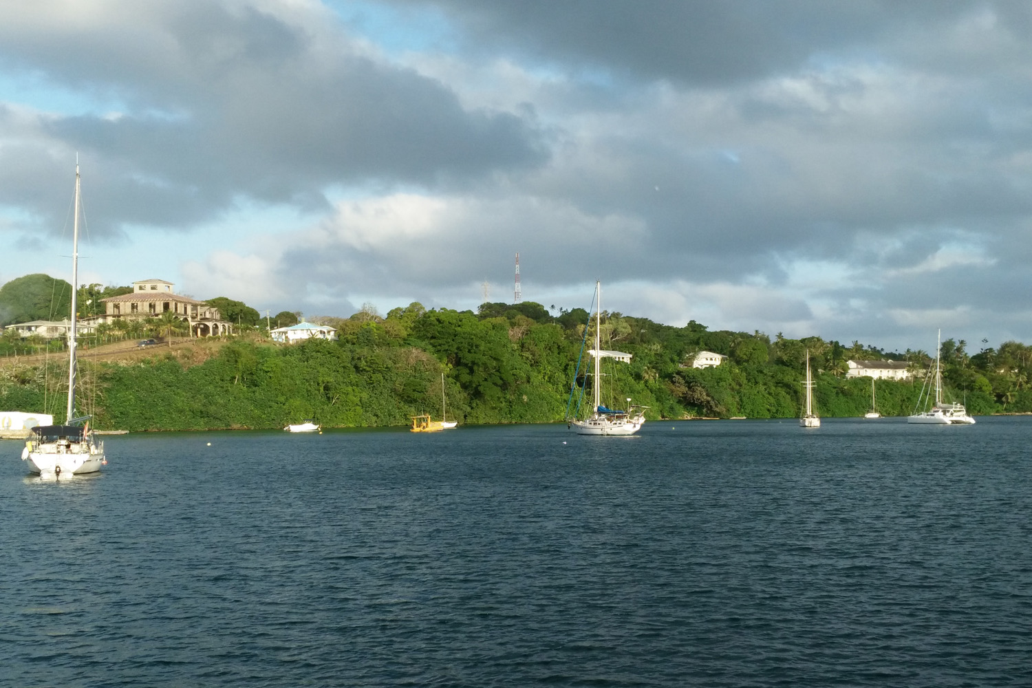 Town of Neiafu in Tonga 
