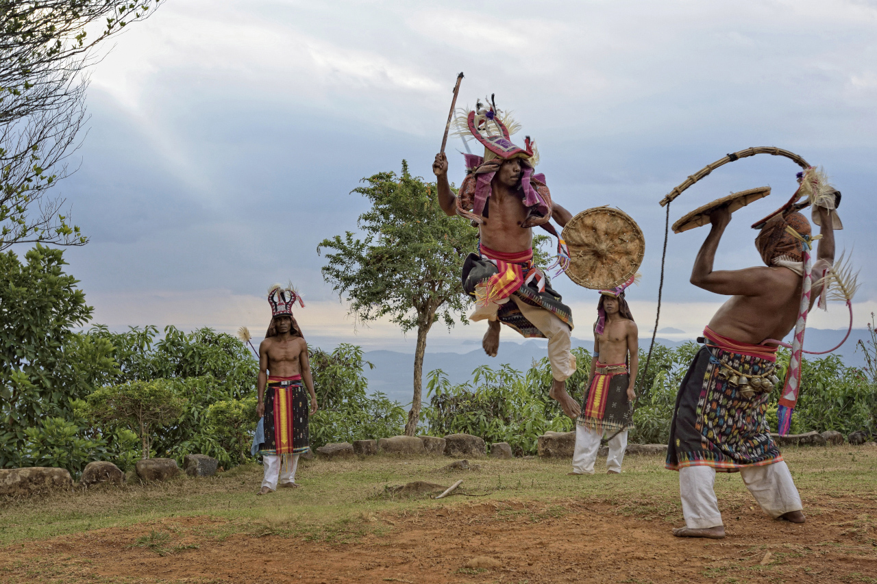 Traditional Manggarai dance known as Caci